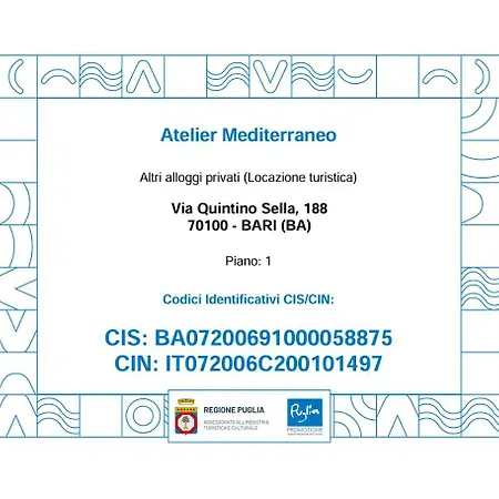 Atelier Mediterraneo 아파트 *